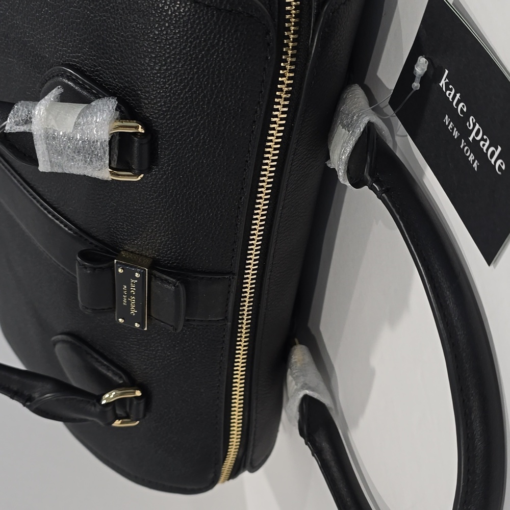 Kate Spade Black Satchel with Gold Accents - Picture 15 of 15